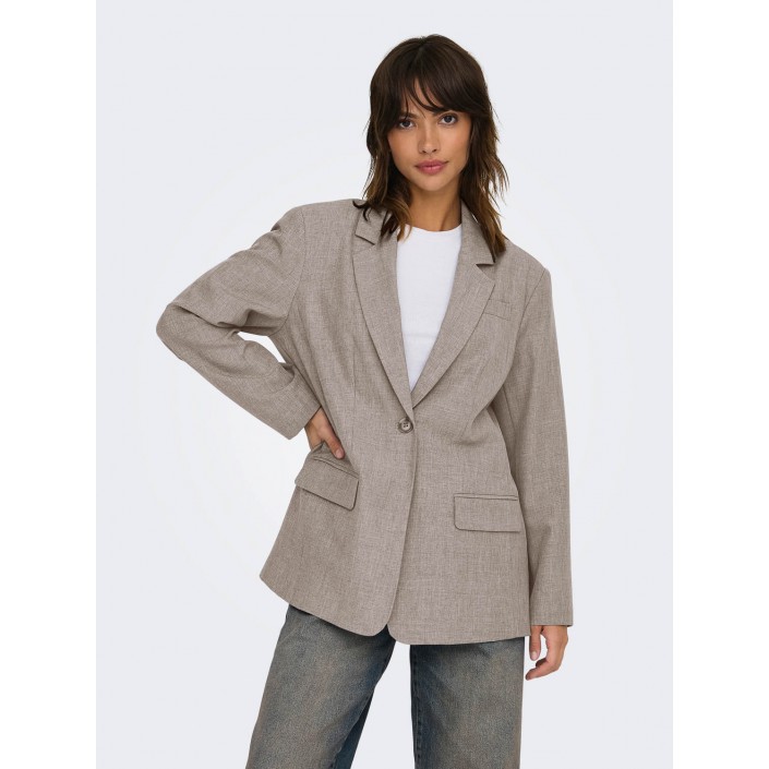 Only ONLLINDA LS BOYFR MEL BLAZER TLR NO: Fungi/MELANGE | Freewear ONLLINDA LS BOYFR MEL BLAZER TLR NO: - www.freewear.nl - Freewear