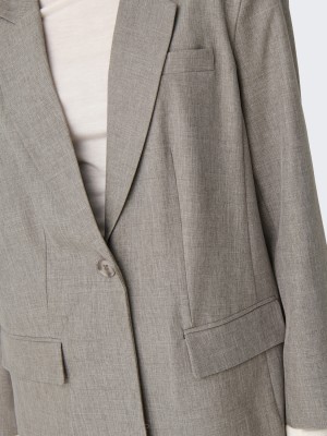 Only ONLLINDA LS BOYFR MEL BLAZER TLR NO: Fungi/MELANGE | Freewear ONLLINDA LS BOYFR MEL BLAZER TLR NO: - www.freewear.nl - Freewear