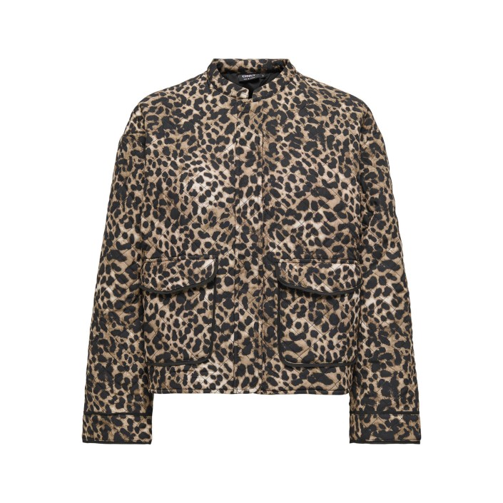 Only ONLHALLIE QUILTED JACKET OTW NOOS Sandshell/LEO | Freewear ONLHALLIE QUILTED JACKET OTW NOOS - www.freewear.nl - Freewear