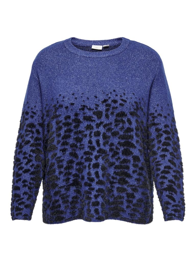 ONLY CARMAKOMA CARANNI LS O-NECK JQ KNT Dames Trui - Maat L