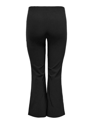 Carmakoma CARFIONA FLARED SLIT PANT JRS Black | Freewear CARFIONA FLARED SLIT PANT JRS - www.freewear.nl - Freewear