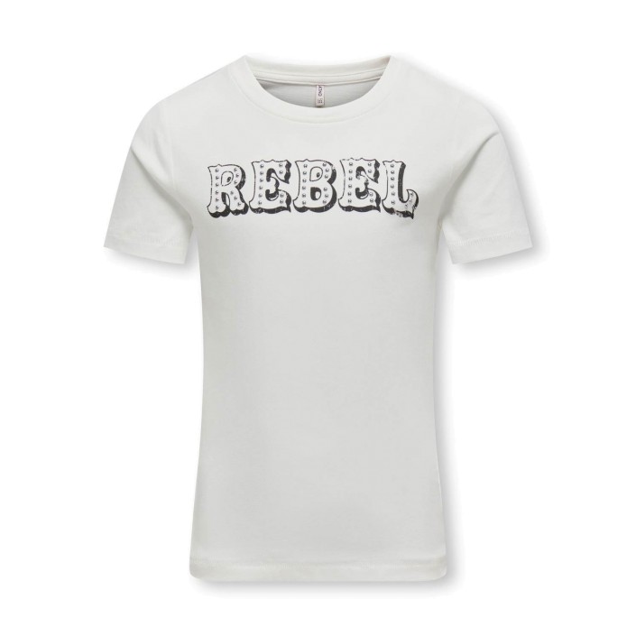 Only KOGDOLLA S LIFE S/S STUDS TOP BOX J: Cloud Dancer/Rebel | Freewear KOGDOLLA S LIFE S/S STUDS TOP BOX J: - www.freewear.nl - Freewear