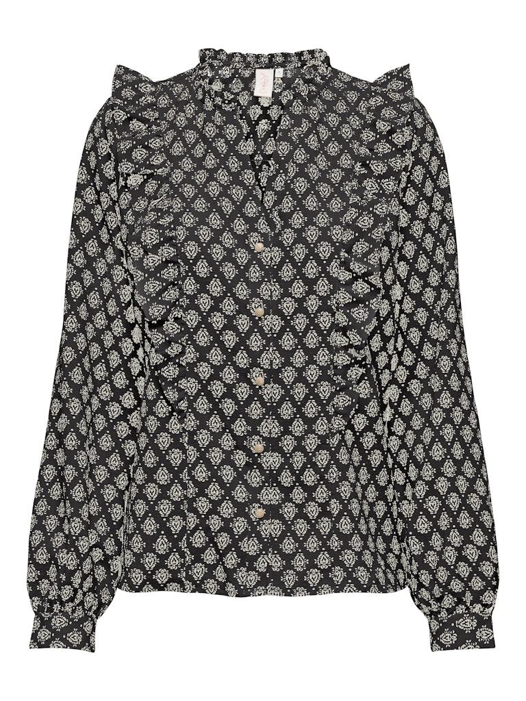 ONLY ONLLUSIA LIFE LS V-NECK TOP WVN CS Dames Top - Maat L