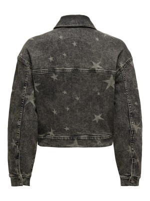 Only ONLMALIBU LS AOP DNM JACKET CS Washed Black | Freewear ONLMALIBU LS AOP DNM JACKET CS - www.freewear.nl - Freewear