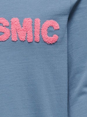 Only KOGAMELIE L/S PRINT SWT Coronet Blue/Cosmic | Freewear KOGAMELIE L/S PRINT SWT - www.freewear.nl - Freewear