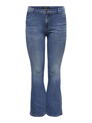 Carmakoma CARSALLY REG FLARED DNM BJ114-3 NOO: Medium Blue Denim | Freewear CARSALLY REG FLARED DNM BJ114-3 NOO: - www.freewear.nl - Freewear