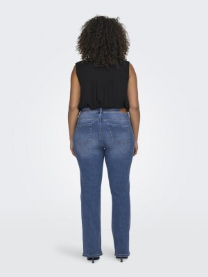 Carmakoma CARSALLY REG FLARED DNM BJ114-3 NOO: Medium Blue Denim | Freewear CARSALLY REG FLARED DNM BJ114-3 NOO: - www.freewear.nl - Freewear