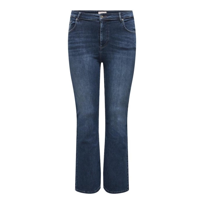 Carmakoma CARWILLY HW FLARED DNM TAI021 Dark Blue Denim | Freewear CARWILLY HW FLARED DNM TAI021 - www.freewear.nl - Freewear
