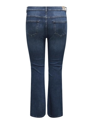 Carmakoma CARWILLY HW FLARED DNM TAI021 Dark Blue Denim | Freewear CARWILLY HW FLARED DNM TAI021 - www.freewear.nl - Freewear