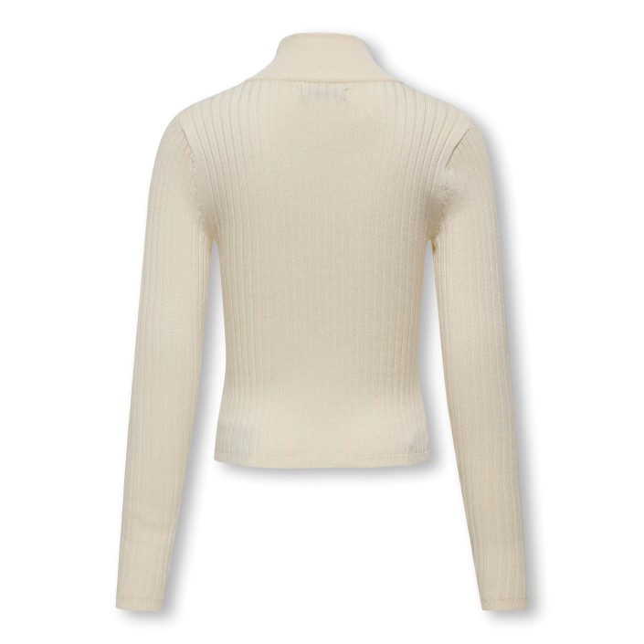 Only KOGELLA 2 WAY ZIP L/S CARDIGAN KNT Birch | Freewear KOGELLA 2 WAY ZIP L/S CARDIGAN KNT - www.freewear.nl - Freewear