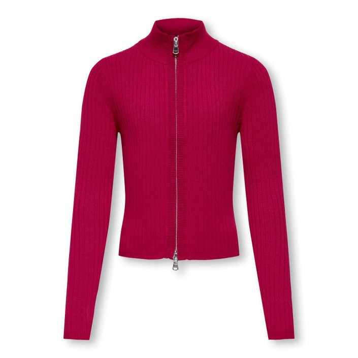 Only KOGELLA 2 WAY ZIP L/S CARDIGAN KNT Granita | Freewear KOGELLA 2 WAY ZIP L/S CARDIGAN KNT - www.freewear.nl - Freewear
