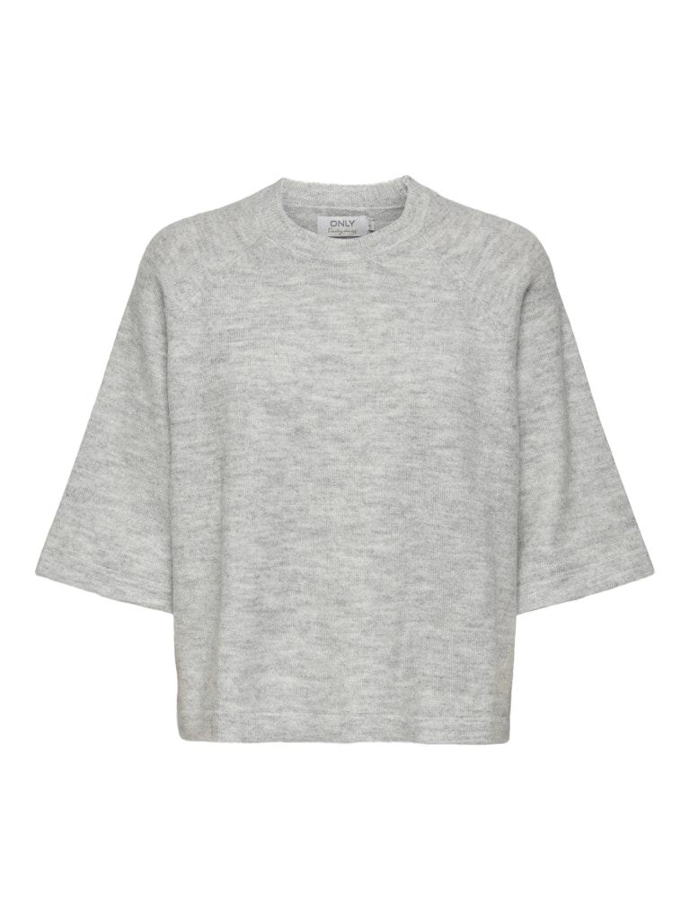 ONLY ONLSIMONI 3/4 PULLOVER KNT NOOS Dames Trui - Light Grey Melange