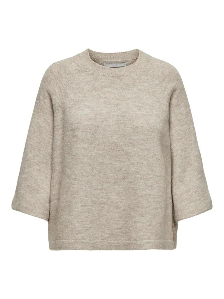 ONLY ONLSIMONI 3/4 PULLOVER KNT NOOS Dames Trui - Pumice Stone Melange