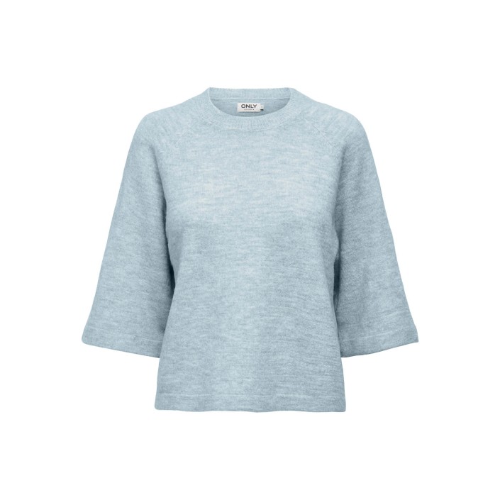 Only ONLSIMONI 3/4 PULLOVER KNT NOOS Cashmere Blue/MELANGE | Freewear ONLSIMONI 3/4 PULLOVER KNT NOOS - www.freewear.nl - Freewear