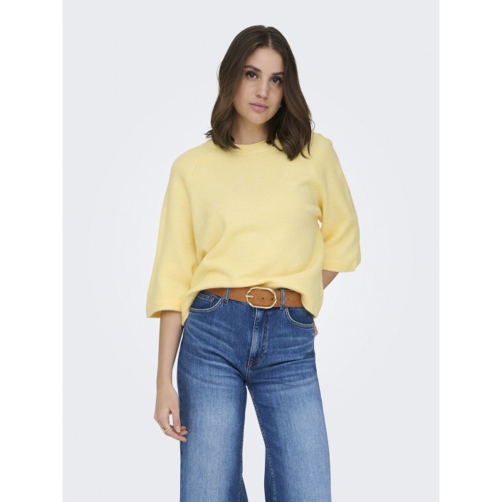 Only ONLSIMONI 3/4 PULLOVER KNT NOOS Mellow Yellow/MELANGE | Freewear ONLSIMONI 3/4 PULLOVER KNT NOOS - www.freewear.nl - Freewear