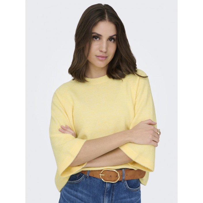 Only ONLSIMONI 3/4 PULLOVER KNT NOOS Mellow Yellow/MELANGE | Freewear ONLSIMONI 3/4 PULLOVER KNT NOOS - www.freewear.nl - Freewear