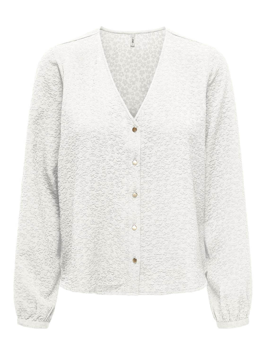 Only Onlsvenda Fr L/s Button Top Wvn Cs