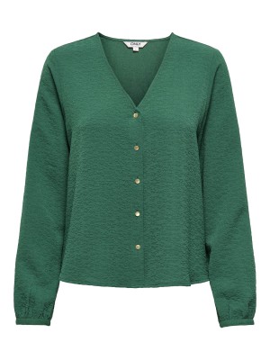 Only ONLSVENDA FR L/S BUTTON TOP WVN CS Pineneedle | Freewear ONLSVENDA FR L/S BUTTON TOP WVN CS - www.freewear.nl - Freewear