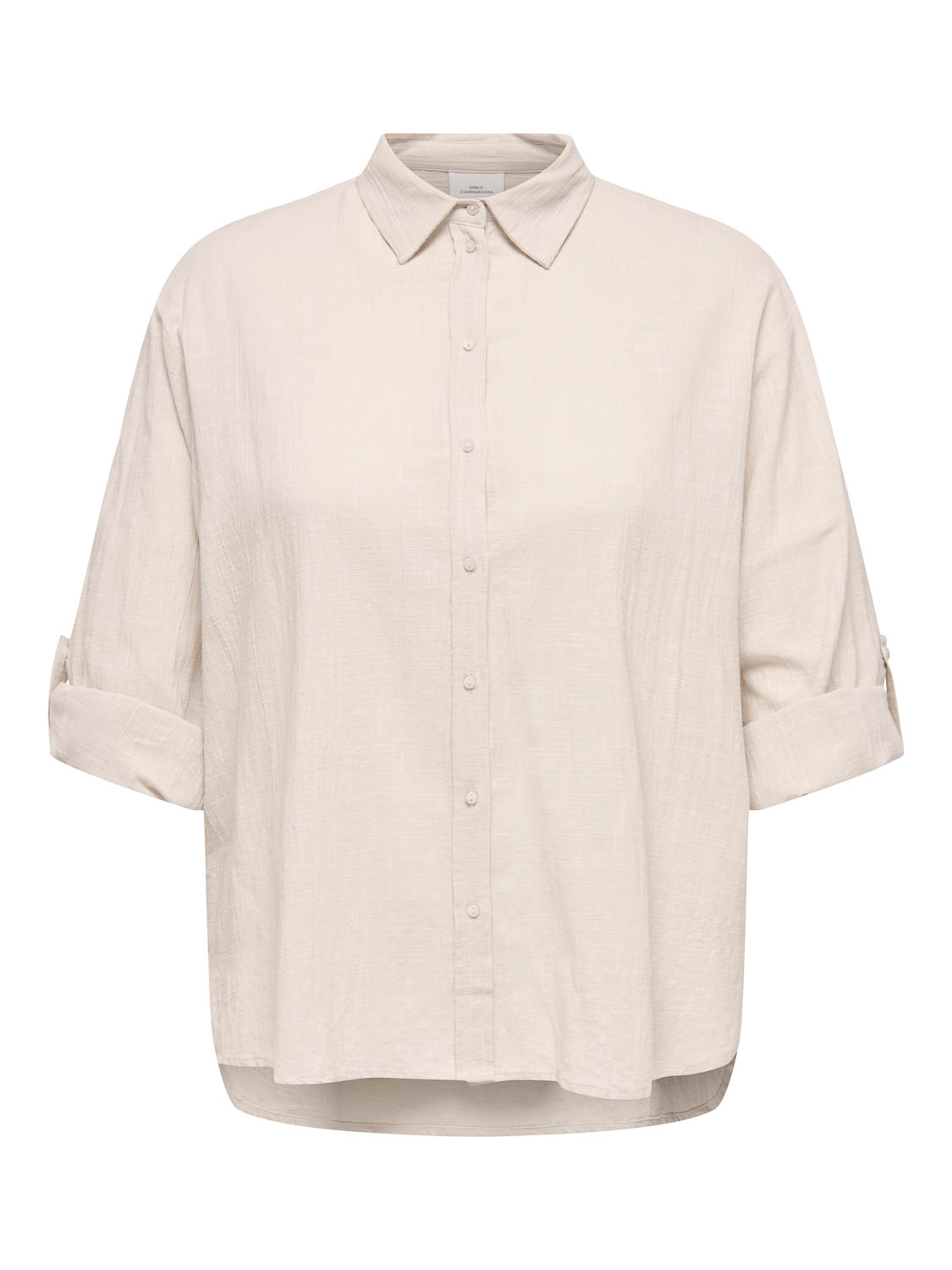 ONLY CARMAKOMA - CARTIZANA COTTON L/S SHIRT WVN NOOS - Dames - Blouses
