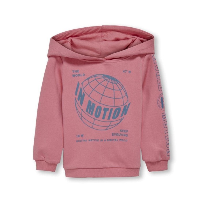 ONLY:KIDS ONLY KMGNATALIE LIFE HOOD PRINT SWT Confetti/Motion | Freewear KMGNATALIE LIFE HOOD PRINT SWT - www.freewear.nl - Freewear