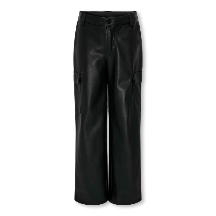 Only KOGHERO FAUX LEATHER CARGO PANT PNT Black | Freewear KOGHERO FAUX LEATHER CARGO PANT PNT - www.freewear.nl - Freewear