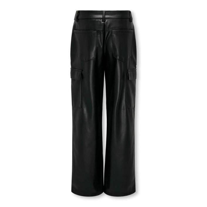 Only KOGHERO FAUX LEATHER CARGO PANT PNT Black | Freewear KOGHERO FAUX LEATHER CARGO PANT PNT - www.freewear.nl - Freewear