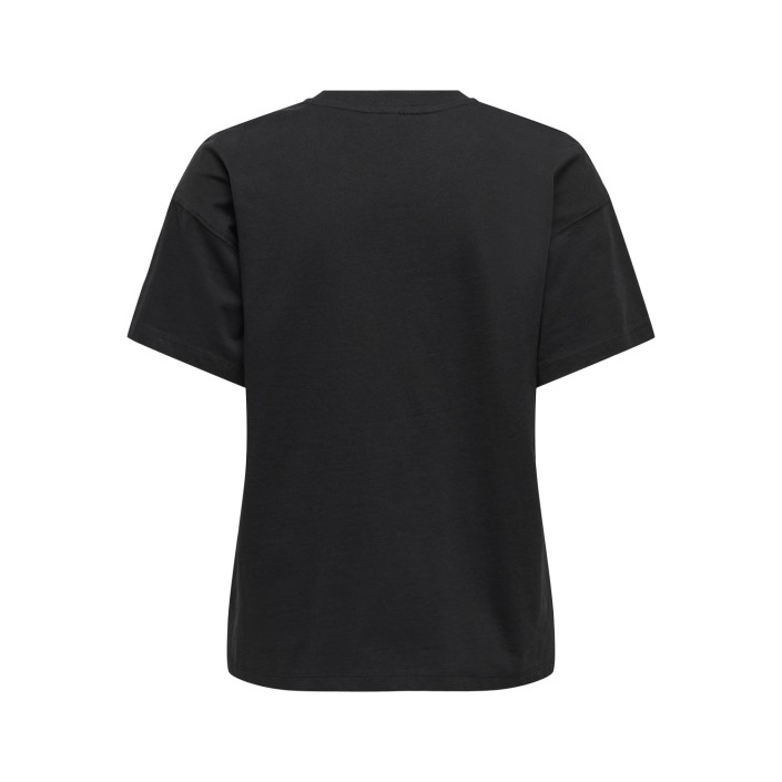Only ONLPOSH LIFE S/S BLING POCKET TOP B: Black/Black pearl flowers pocket | Freewear ONLPOSH LIFE S/S BLING POCKET TOP B: - www.freewear.nl - Freewear