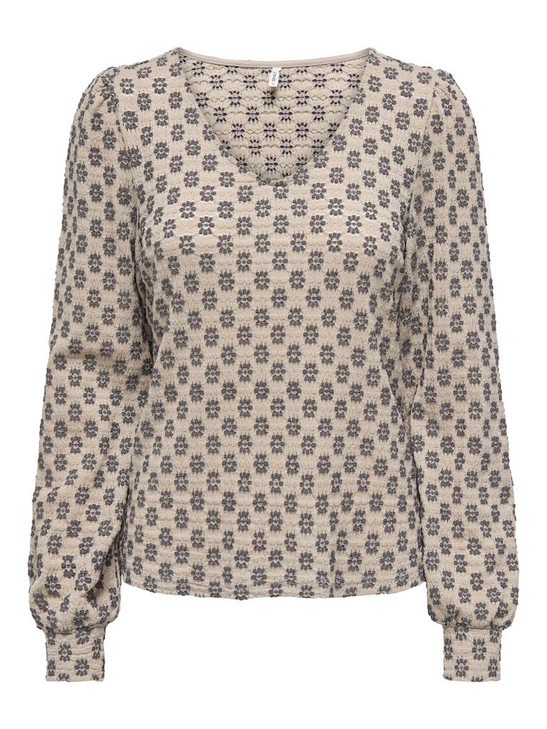 Only Onlmarley V Neck L/s Puff Top Cs Jr: