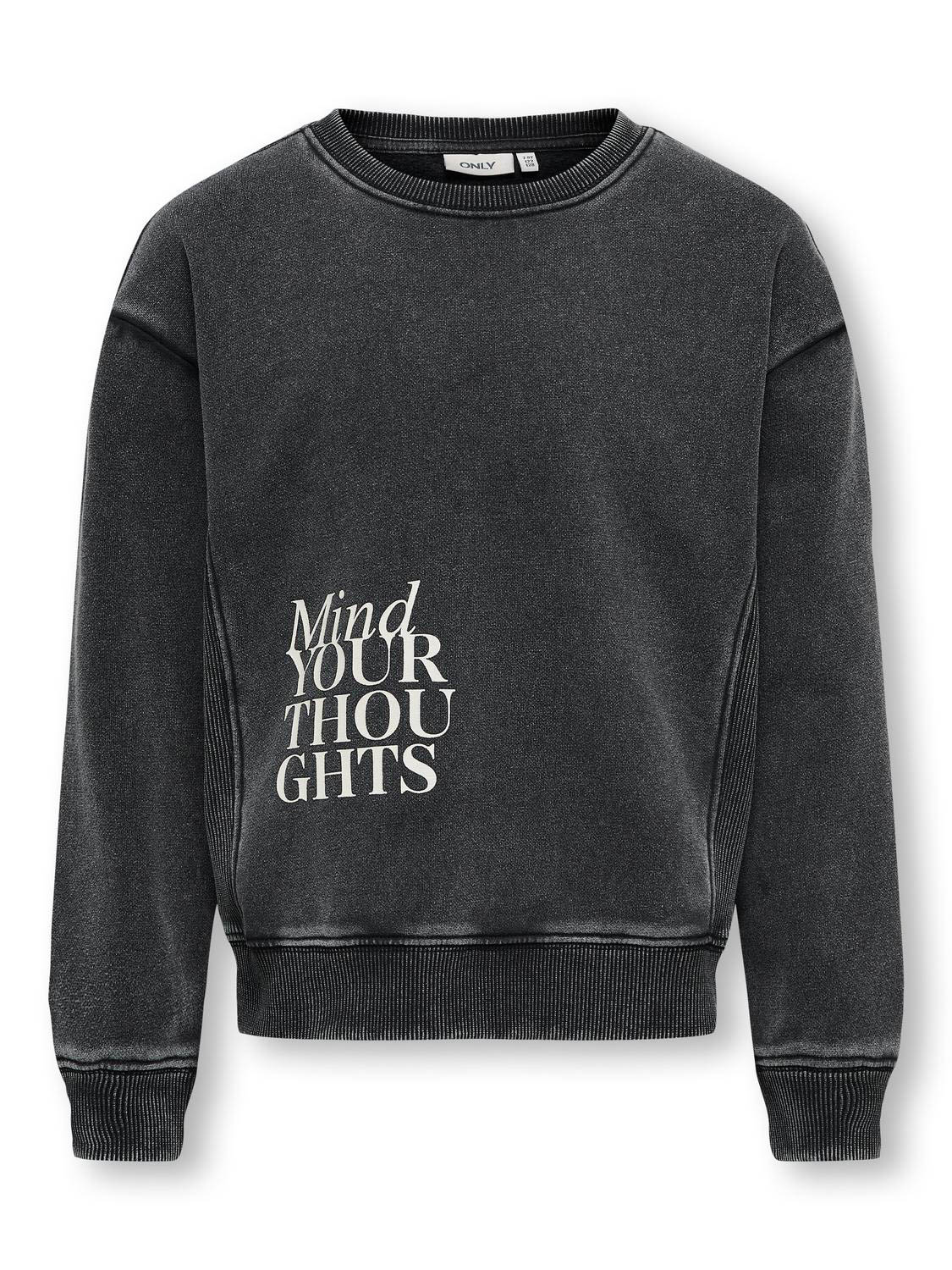 KOGNELLY L/S O-NECK PRINT BOX SWT