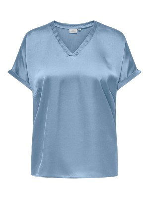 Carmakoma CARBRYNJA S/S IN-ONE TOP WVN Soft Chambray | Freewear