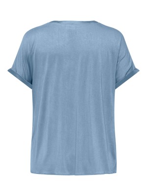 Carmakoma CARBRYNJA S/S IN-ONE TOP WVN Soft Chambray | Freewear CARBRYNJA S/S IN-ONE TOP WVN - www.freewear.nl - Freewear
