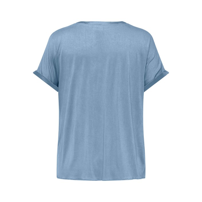 Carmakoma CARBRYNJA S/S IN-ONE TOP WVN Soft Chambray | Freewear CARBRYNJA S/S IN-ONE TOP WVN - www.freewear.nl - Freewear