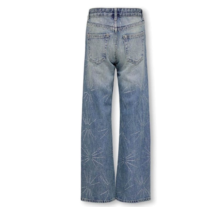 Only KOGHOPE RHINESTONE STAR WIDE DNM TA: Medium Blue Denim | Freewear KOGHOPE RHINESTONE STAR WIDE DNM TA: - www.freewear.nl - Freewear