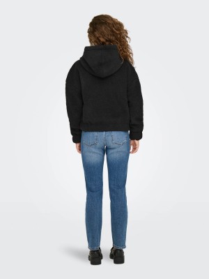 Only ONLTANJA TEDDY HOOD JACKET OTW NOOS Black | Freewear ONLTANJA TEDDY HOOD JACKET OTW NOOS - www.freewear.nl - Freewear