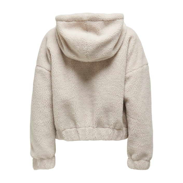 Only ONLTANJA TEDDY HOOD JACKET OTW NOOS Pumice Stone | Freewear ONLTANJA TEDDY HOOD JACKET OTW NOOS - www.freewear.nl - Freewear