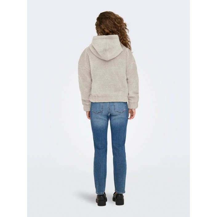 Only ONLTANJA TEDDY HOOD JACKET OTW NOOS Pumice Stone | Freewear ONLTANJA TEDDY HOOD JACKET OTW NOOS - www.freewear.nl - Freewear