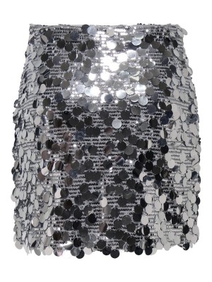 Only ONLJADEL SEQUINS SKIRT WVN Silver/W SILVER SEQUINS | Freewear ONLJADEL SEQUINS SKIRT WVN - www.freewear.nl - Freewear