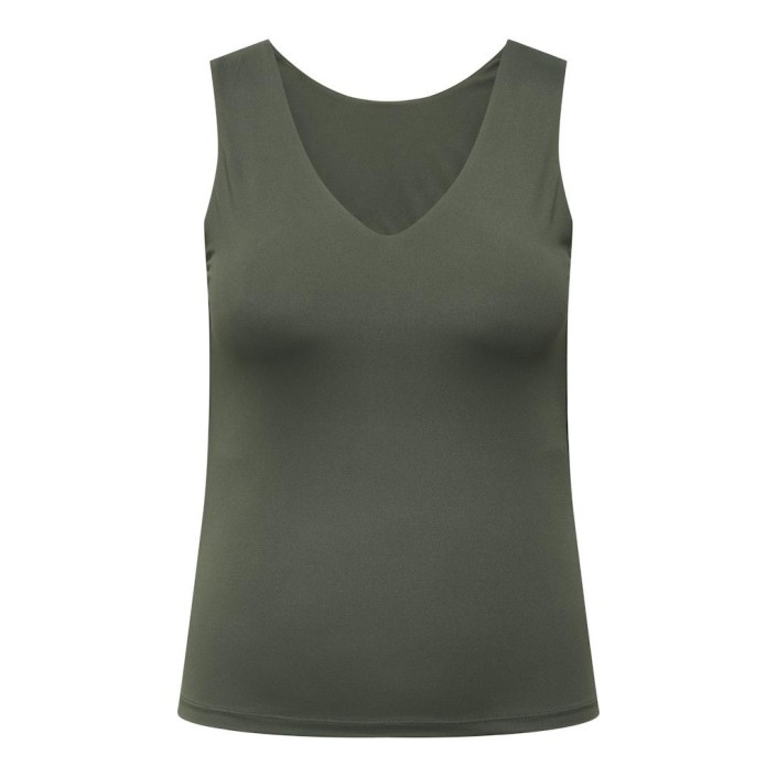 Carmakoma CAREA S/L 2-WAY V-NECK TOP JRS Kambaba | Freewear CAREA S/L 2-WAY V-NECK TOP JRS - www.freewear.nl - Freewear