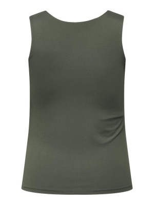 Carmakoma CAREA S/L 2-WAY V-NECK TOP JRS Kambaba | Freewear CAREA S/L 2-WAY V-NECK TOP JRS - www.freewear.nl - Freewear