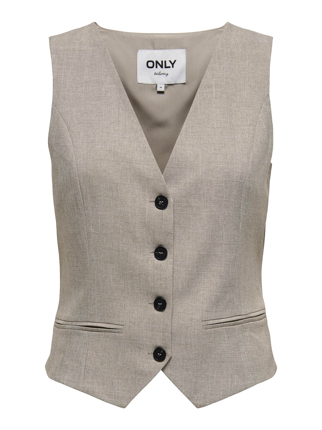 Only Gilet Onllinda S/l Mel Fitted Vest Tlr No 15336753 Fungi Dames Maat - 36