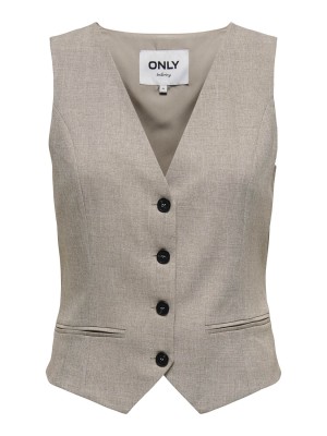 Only ONLLINDA S/L MEL FIT WAISTCOAT TLR : Fungi/MELANGE | Freewear ONLLINDA S/L MEL FIT WAISTCOAT TLR : - www.freewear.nl - Freewear