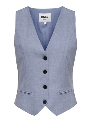 Only ONLLINDA S/L MEL FIT WAISTCOAT TLR : Vintage Indigo/MELANGE | Freewear ONLLINDA S/L MEL FIT WAISTCOAT TLR : - www.freewear.nl - Freewear