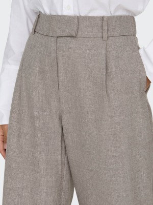 Only ONLLINDA HW STR MEL PANTS TLR NOOS Fungi/MELANGE | Freewear ONLLINDA HW STR MEL PANTS TLR NOOS - www.freewear.nl - Freewear
