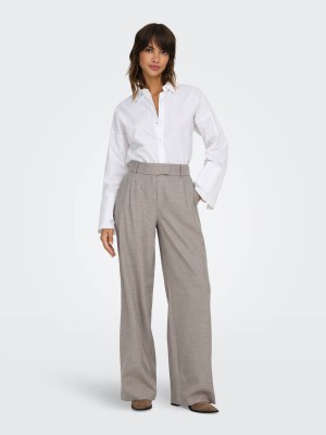 Only ONLLINDA HW STR MEL PANTS TLR NOOS Fungi/MELANGE | Freewear ONLLINDA HW STR MEL PANTS TLR NOOS - www.freewear.nl - Freewear