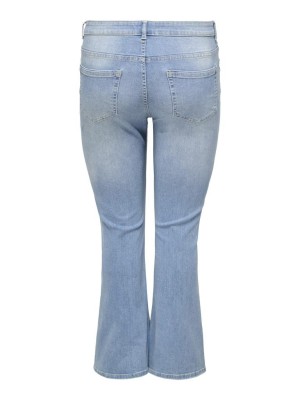 Carmakoma CARWILLY LIFE HW FLARED DNM TAI467 : Light Blue Denim | Freewear CARWILLY LIFE HW FLARED DNM TAI467 : - www.freewear.nl - Freewear