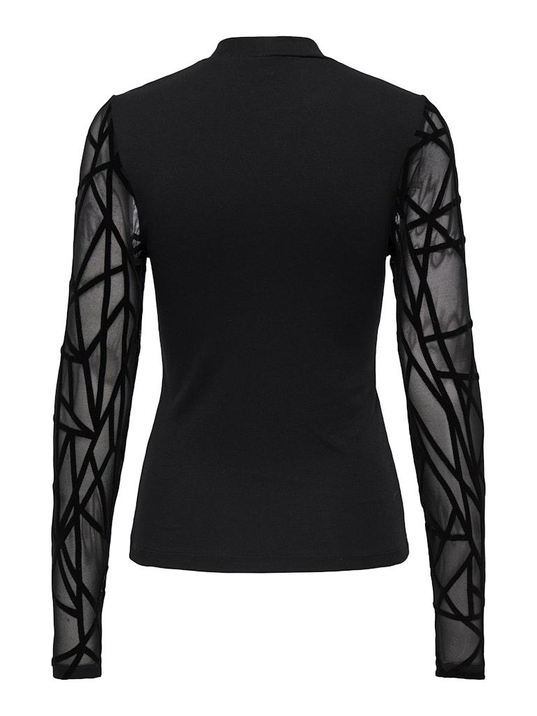 Only Onlcolette Life L/s Mesh Mix Top Bo: