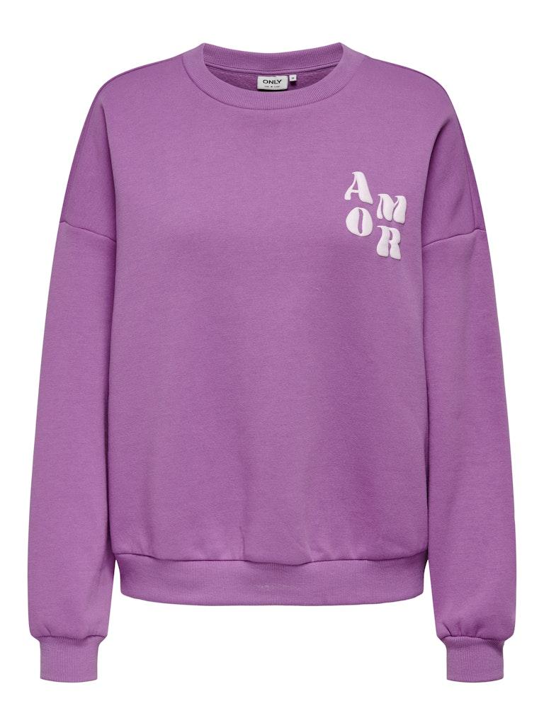 ONLY ONLMAREY L/S O-NECK PRINT BOX CS SWT Dames Trui - Maat S