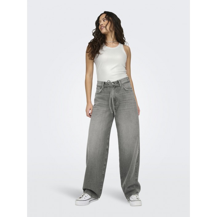 Only ONLGIANNA MW STRAIGHT DOT757 DNM NO: Medium Grey denim | Freewear ONLGIANNA MW STRAIGHT DOT757 DNM NO: - www.freewear.nl - Freewear