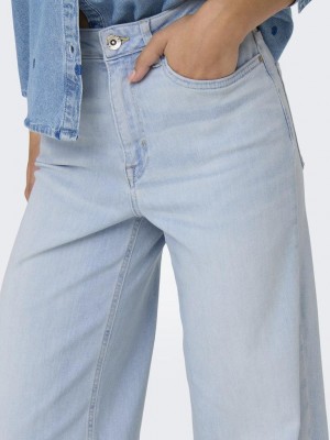 Only ONLMADISON BLUSH HW WIDE DNM CRO495: Light Blue Bleached Denim | Freewear ONLMADISON BLUSH HW WIDE DNM CRO495: - www.freewear.nl - Freewear