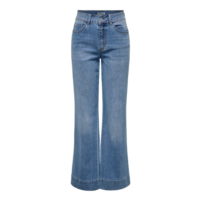 Only ONLJUICY HW WIDE STUD DNM GUA Medium Blue Denim | Freewear ONLJUICY HW WIDE STUD DNM GUA - www.freewear.nl - Freewear